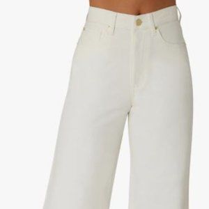 Sz 30  White High Rise Wide Leg Jeans WeWoreWhat